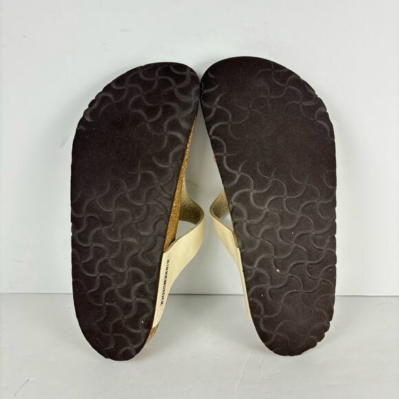 Birkenstock sandals Gizeh white t strap thong womens size 9 - Picture 6 of 7